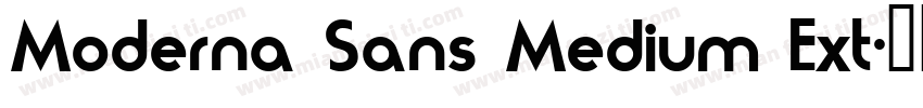 Moderna Sans Medium Ext字体转换